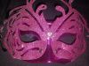 Hats / Tiara's / Masks - Cerise Glitter Eyemask
